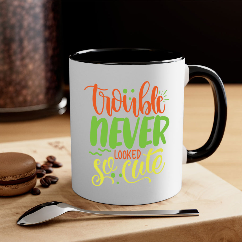 trouble never looked so cute 361#- mom-Mug / Coffee Cup