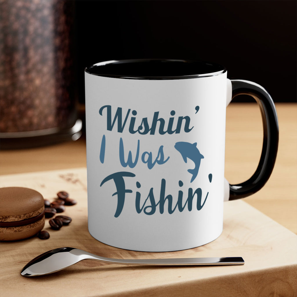 wishin i was fishin 13#- fishing-Mug / Coffee Cup