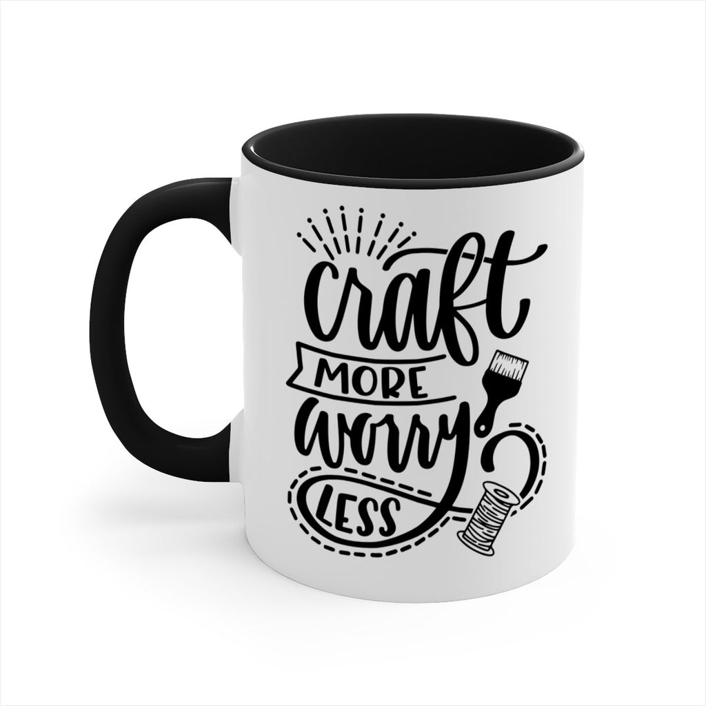 Craft More Worry Less 38#- crafting-Mug / Coffee Cup