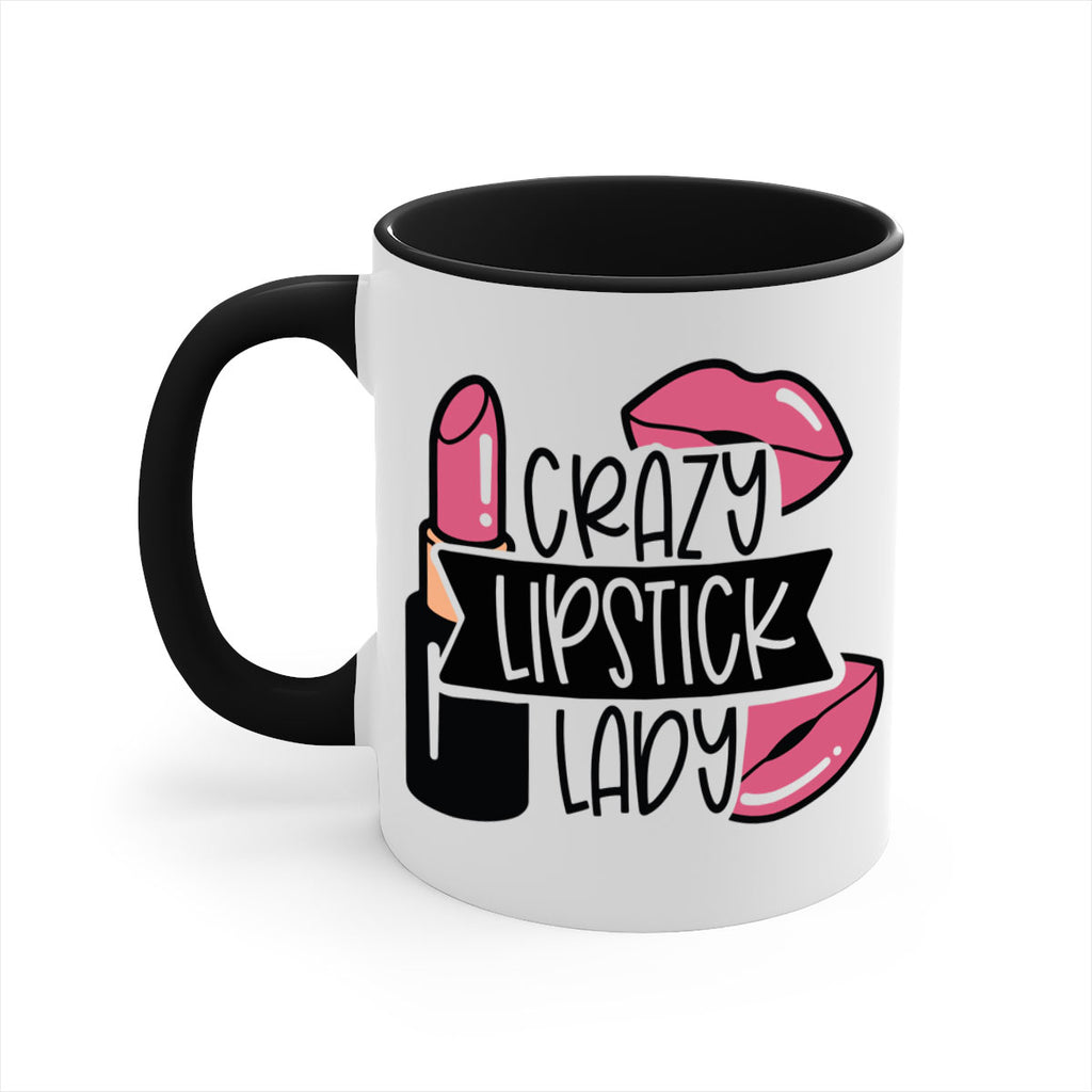 Crazy Lipstick Lady Style 108#- makeup-Mug / Coffee Cup