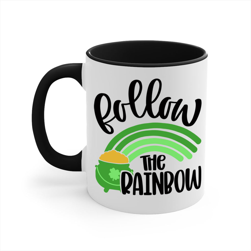 Follow The Rainbow Style 99#- St Patricks Day-Mug / Coffee Cup