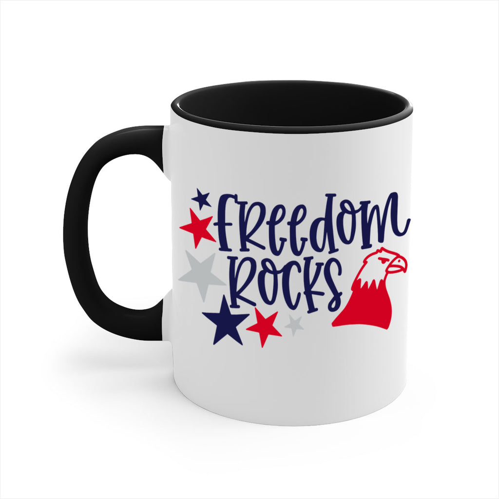 Freedom Rocks Style 148#- 4th Of July-Mug / Coffee Cup