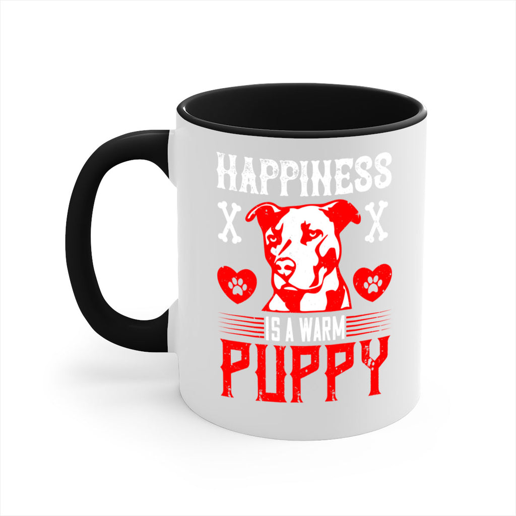 Happiness is a warm puppy Style 201#- Dog-Mug / Coffee Cup