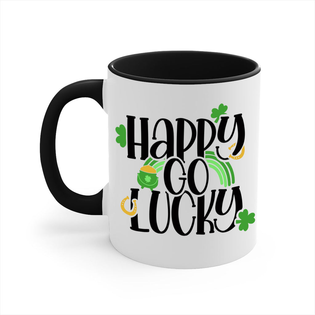 Happy Go Lucky Style 96#- St Patricks Day-Mug / Coffee Cup