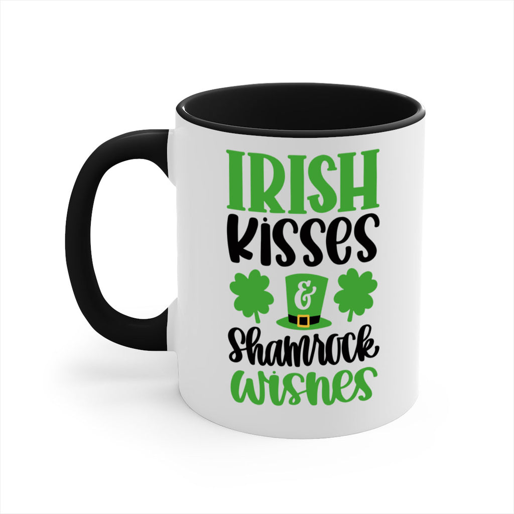 Irish Kisses Shamrock Wishes Style 81#- St Patricks Day-Mug / Coffee Cup