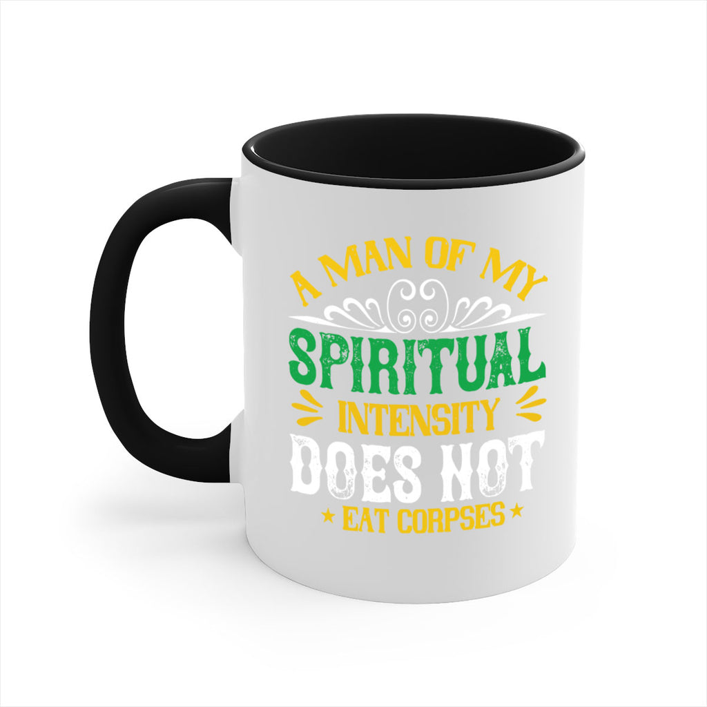 a man of my spiritual intensity does not eat corpsess 98#- vegan-Mug / Coffee Cup