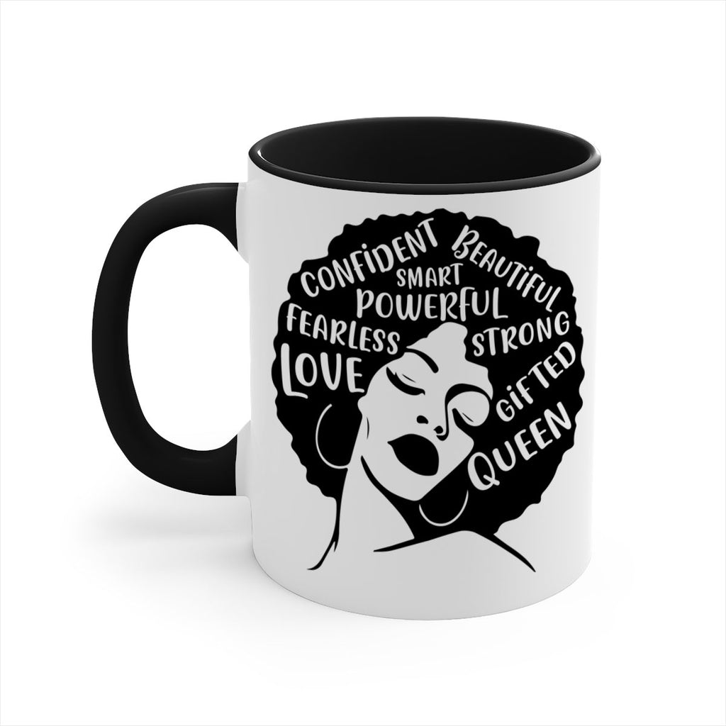 afro lady with words 24#- Black women - Girls-Mug / Coffee Cup