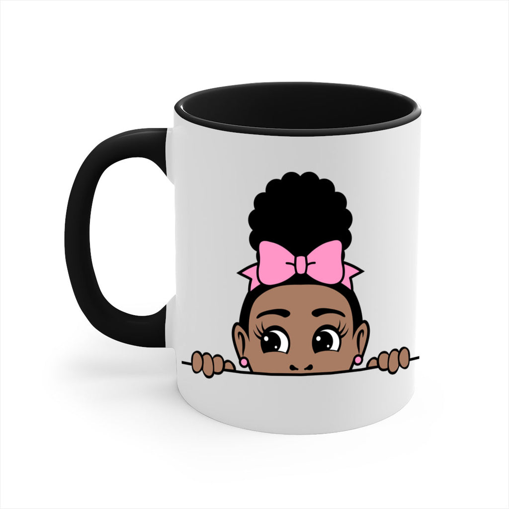 afro puff crown girl 3#- Black women - Girls-Mug / Coffee Cup