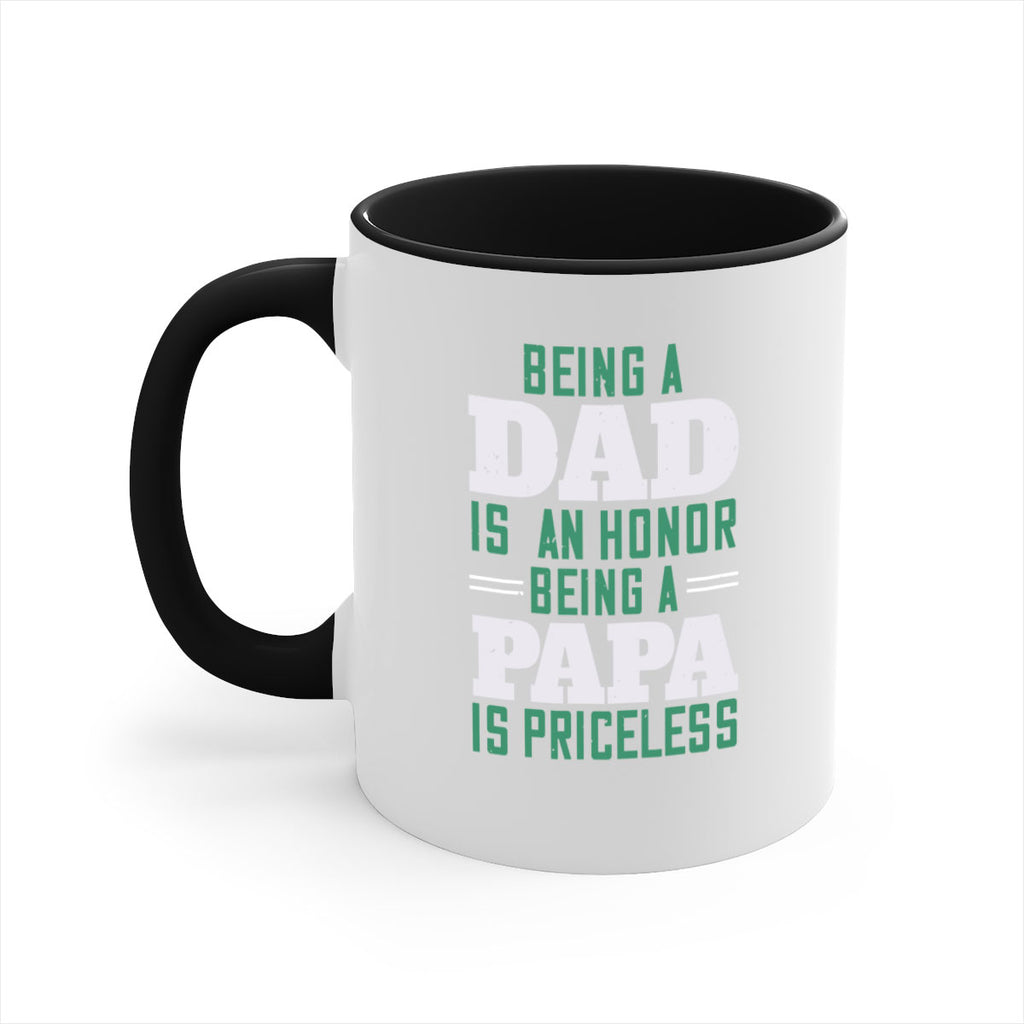 being a dadis an honor being a papa 50#- grandpa-Mug / Coffee Cup