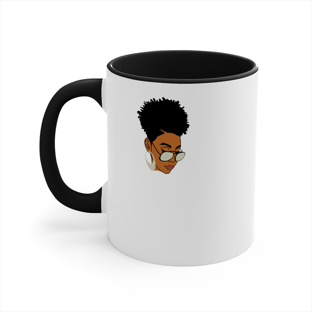 black afro 44#- Black women - Girls-Mug / Coffee Cup