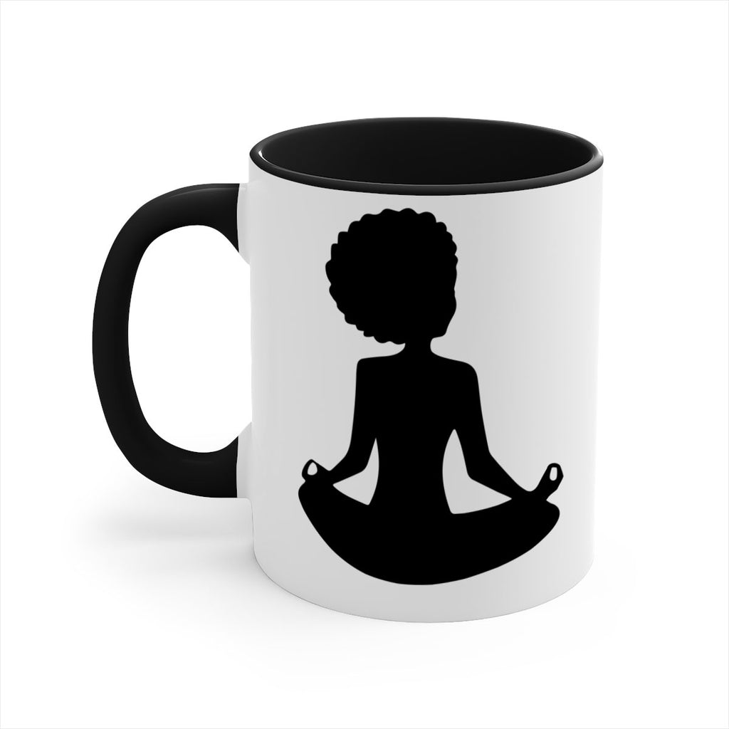 black woman sitting 8#- Black women - Girls-Mug / Coffee Cup