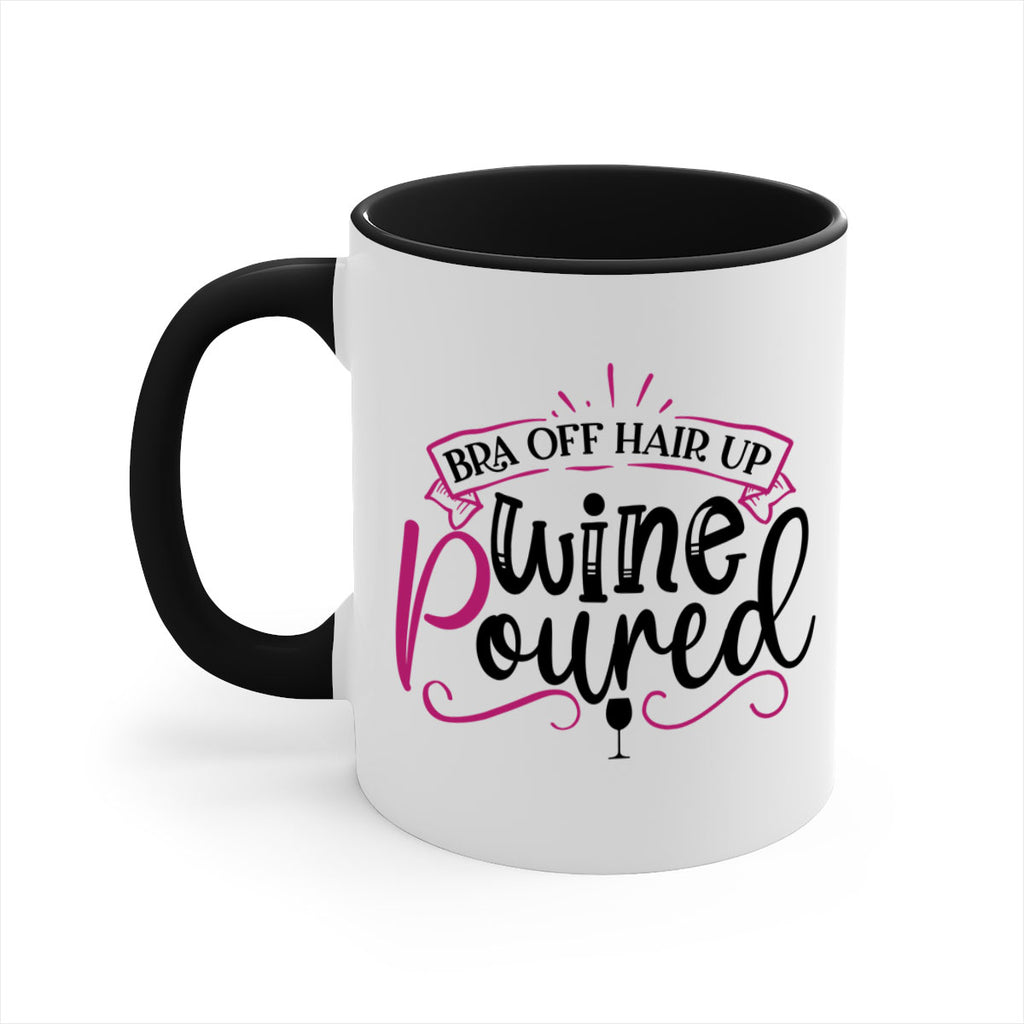 bra off hair up wine poured 206#- wine-Mug / Coffee Cup