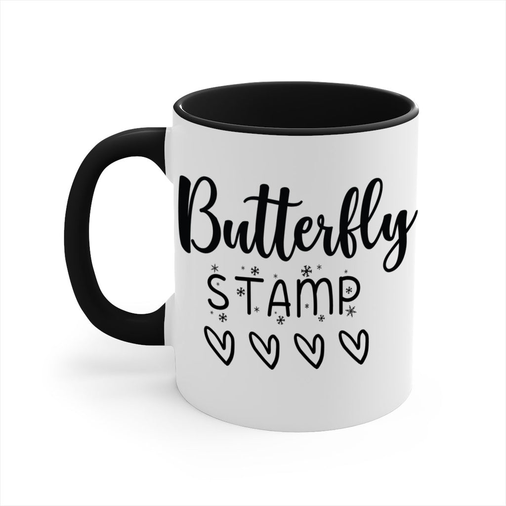 butterfly stamp style 84#- christmas-Mug / Coffee Cup