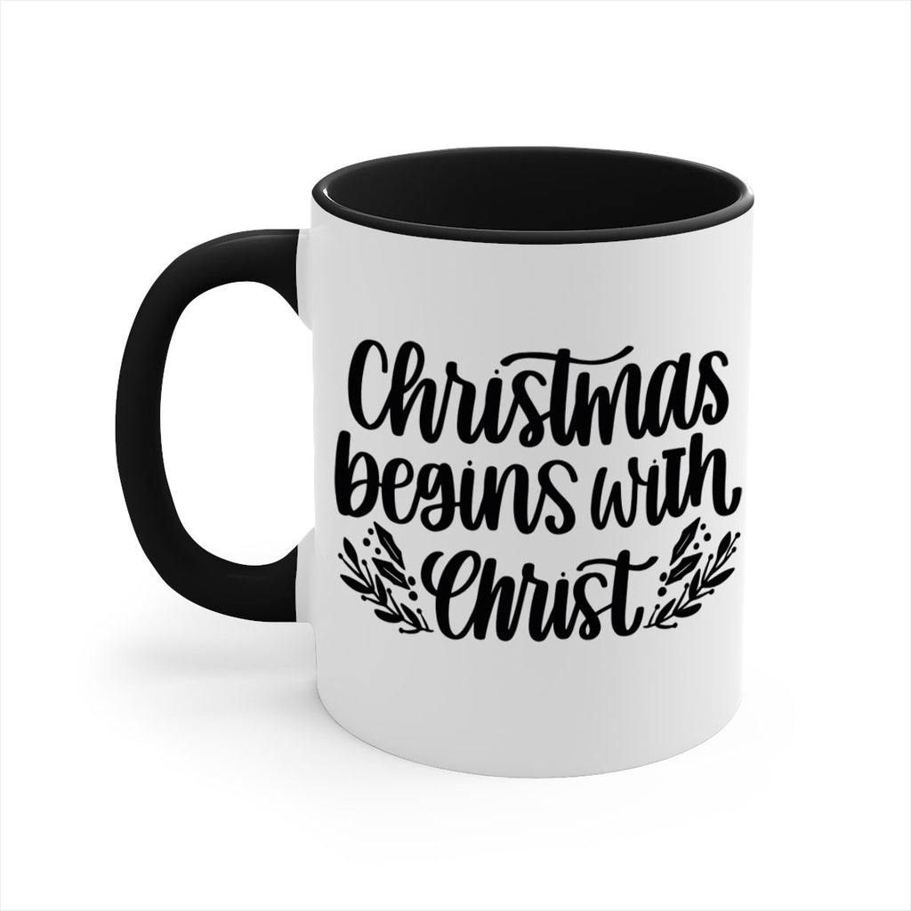 christmas begins with christ 203#- christmas-Mug / Coffee Cup