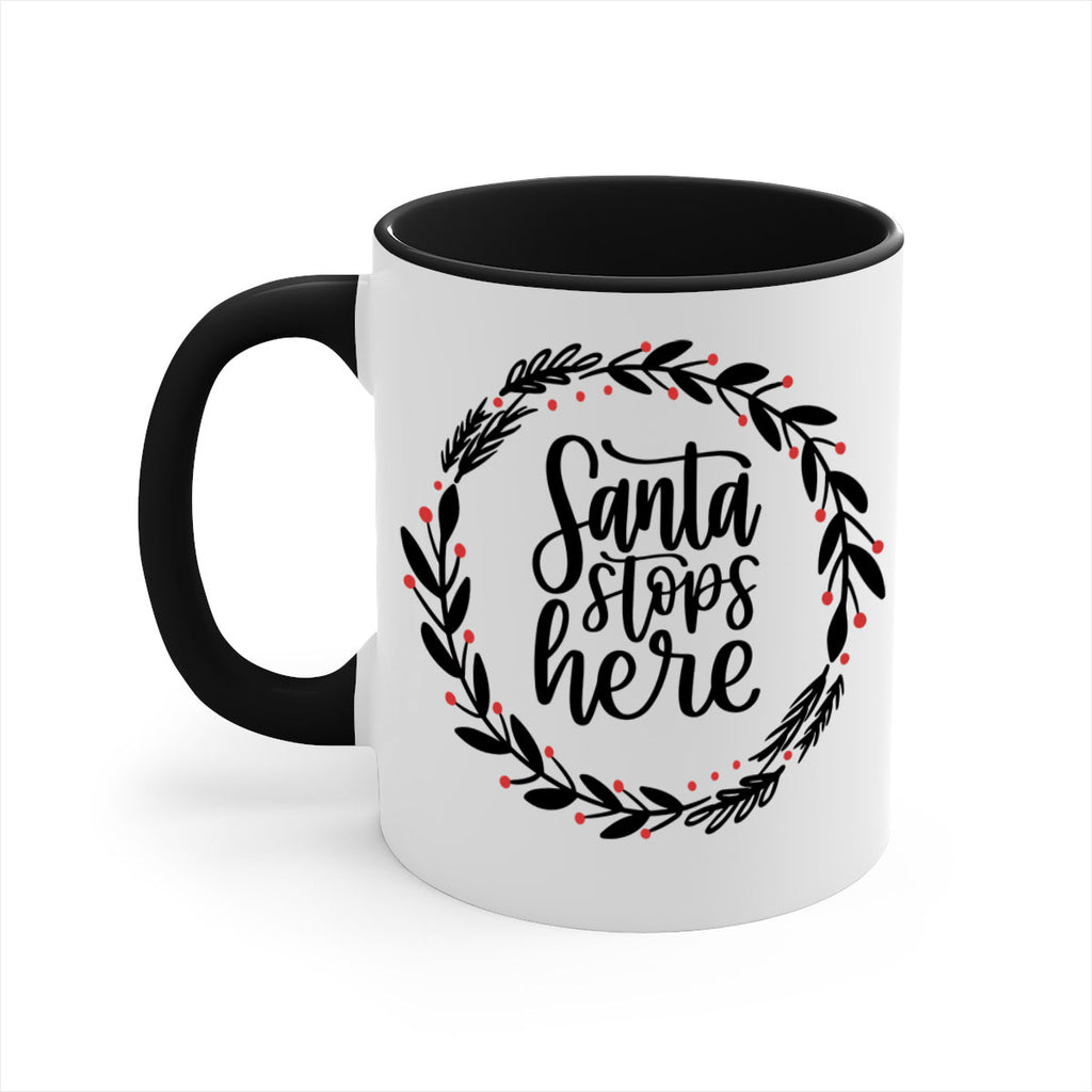 christmas ornamentssanta stops here 175#- christmas-Mug / Coffee Cup