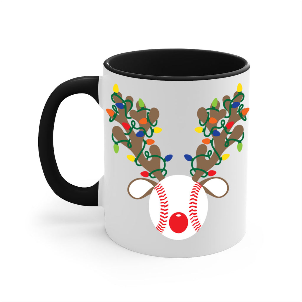 christmas reindeer antler baseball style 114#- christmas-Mug / Coffee Cup