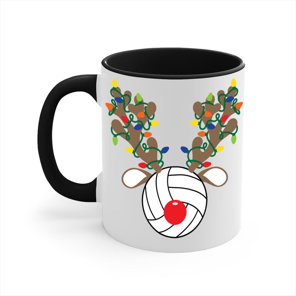 christmas reindeer antler volleyball style 121#- christmas-Mug / Coffee Cup