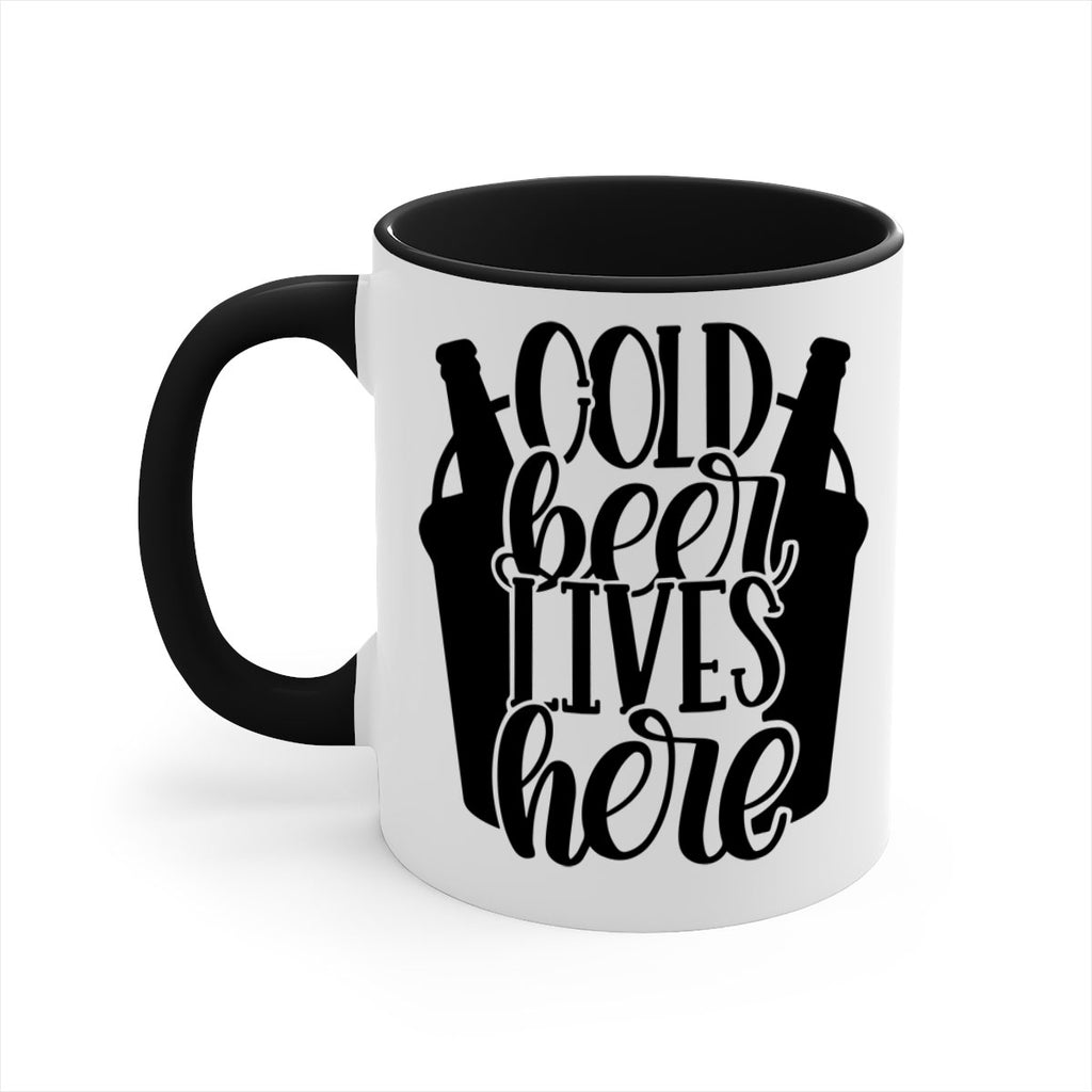 cold beer lives here 43#- beer-Mug / Coffee Cup