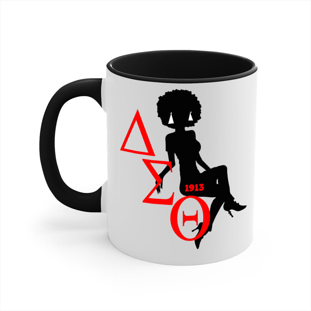 delta sigma theta 7#- black words - phrases-Mug / Coffee Cup