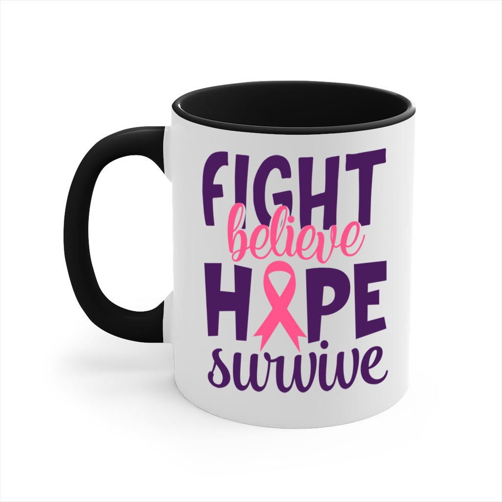 fight believe hope survive Style 13#- breast cancer-Mug / Coffee Cup