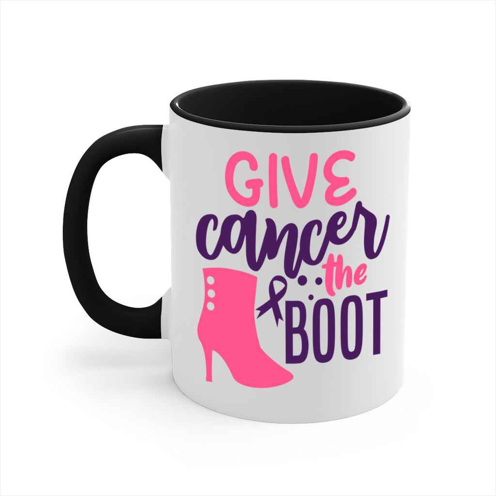 give cancer the boot Style 11#- breast cancer-Mug / Coffee Cup