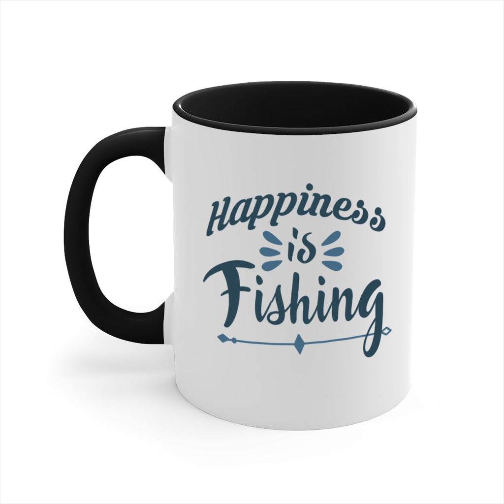 happiness is fishing 122#- fishing-Mug / Coffee Cup