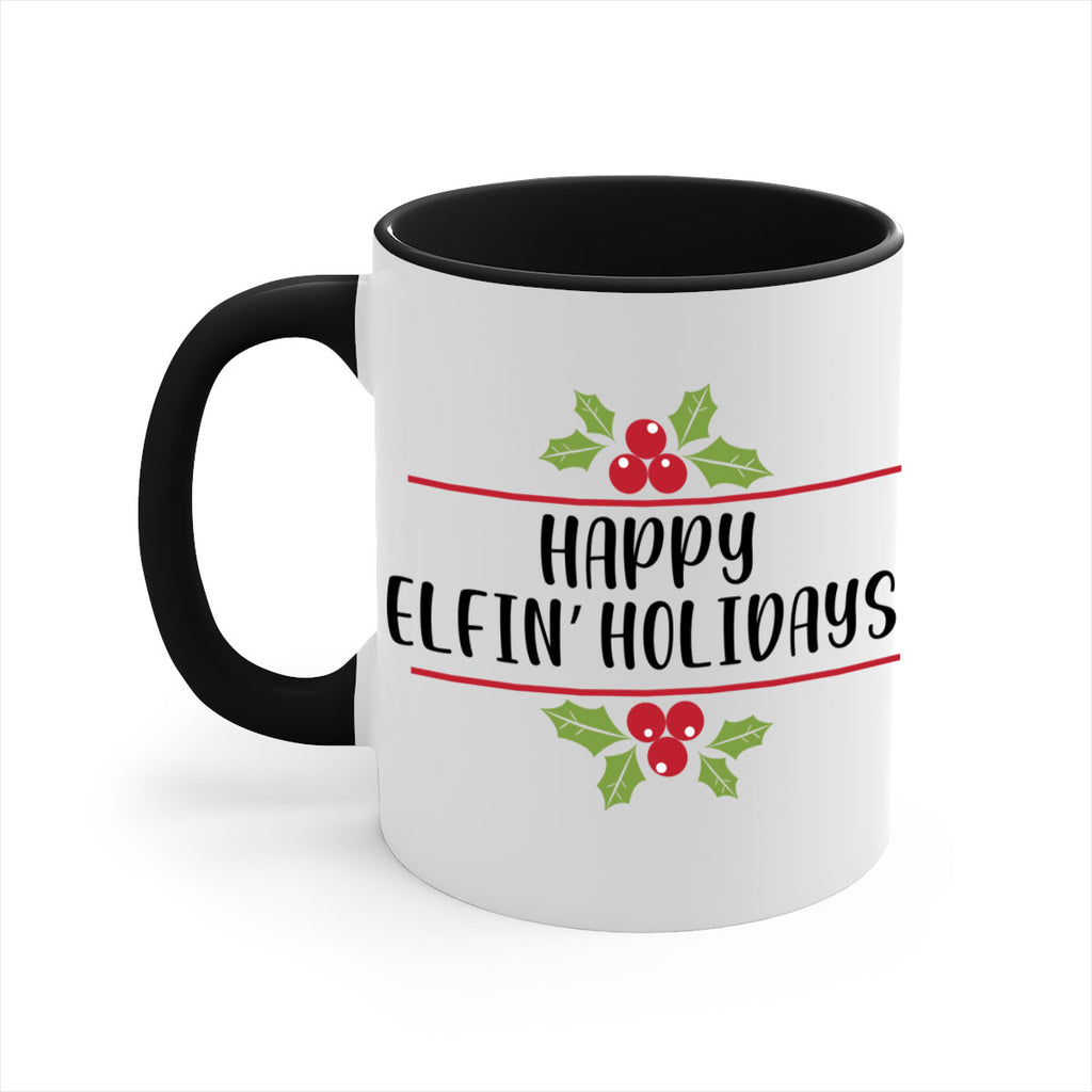 happy elfin holidays style 250#- christmas-Mug / Coffee Cup