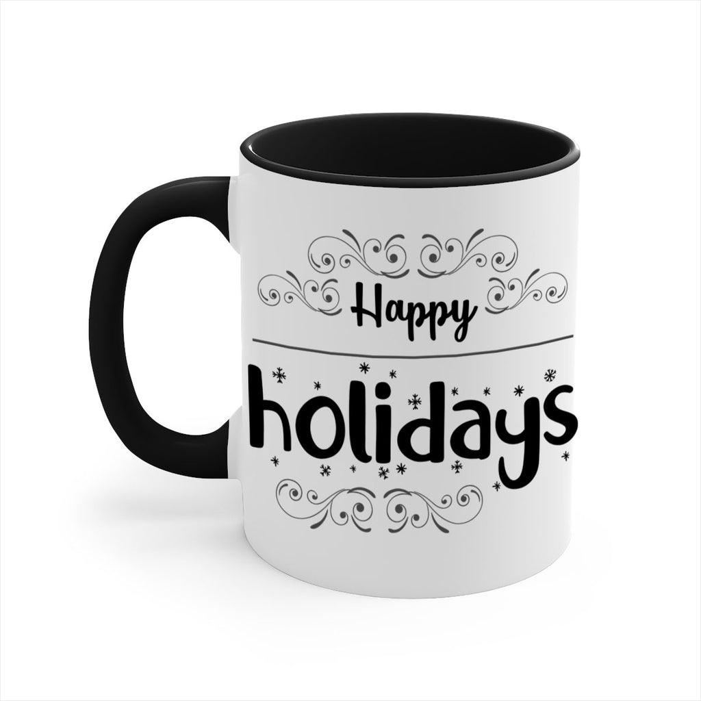 happy holidays style 256#- christmas-Mug / Coffee Cup