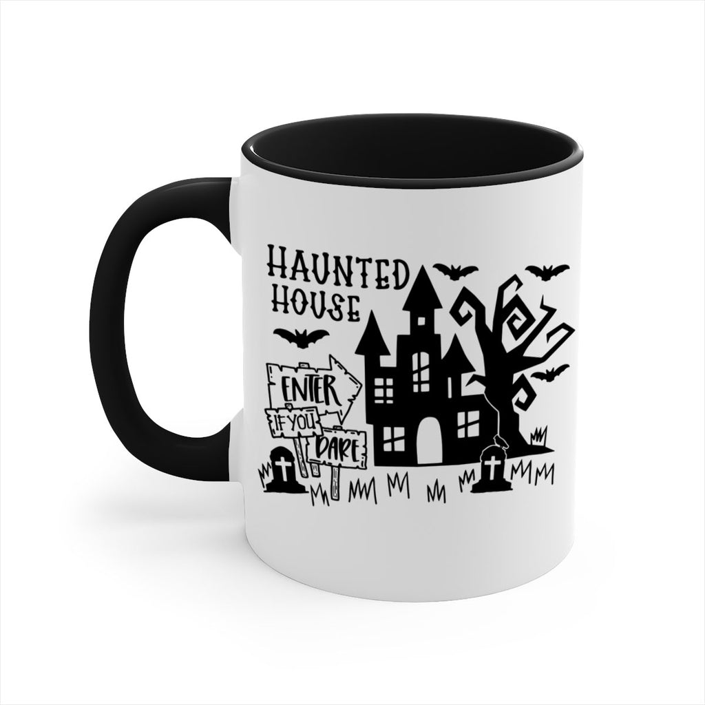 haunted house enter if you dare 60#- halloween-Mug / Coffee Cup