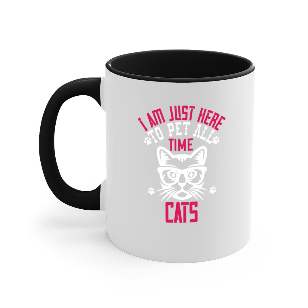i am just here topet all time cats Style 52#- cat-Mug / Coffee Cup