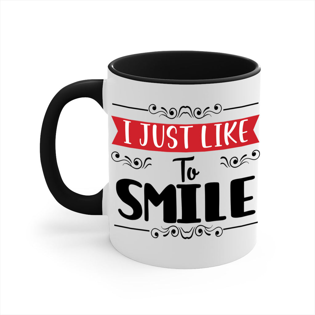 i just like to smile style 326#- christmas-Mug / Coffee Cup