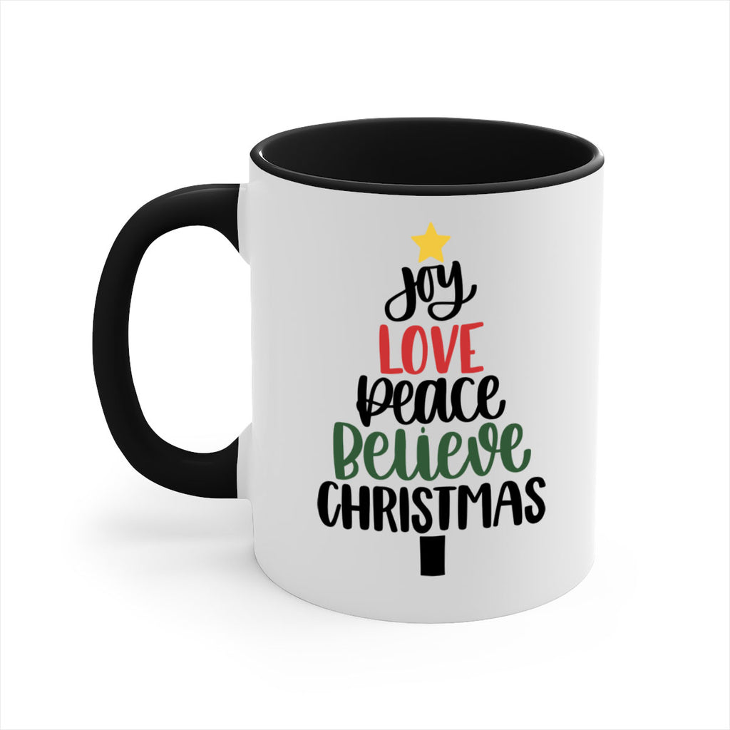 joy love peace believe christmas 111#- christmas-Mug / Coffee Cup