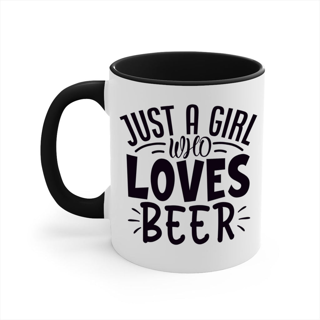 just a girl who loves beer 125#- beer-Mug / Coffee Cup