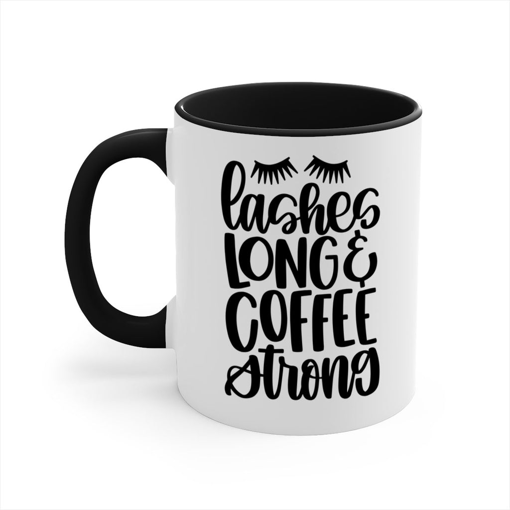 lashes long coffee strong 81#- coffee-Mug / Coffee Cup