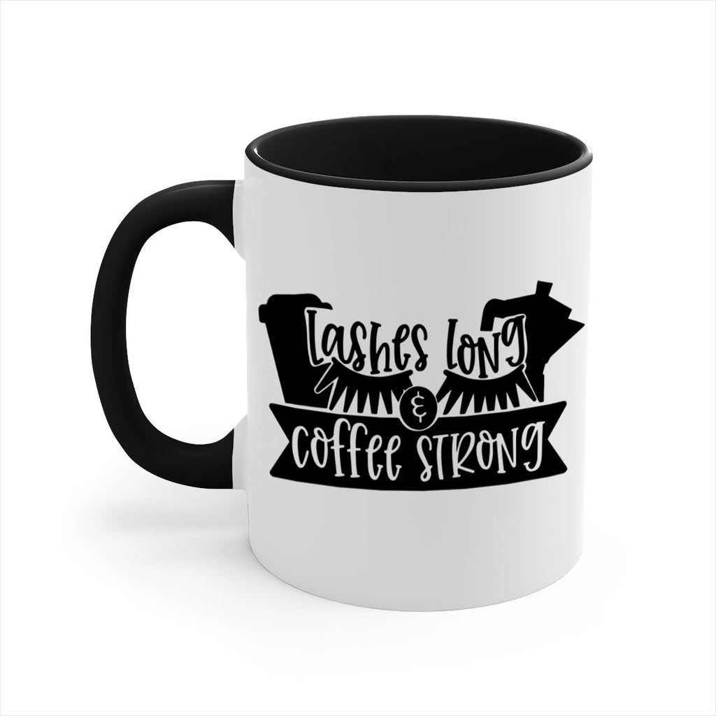 lashes long coffee strong 82#- coffee-Mug / Coffee Cup