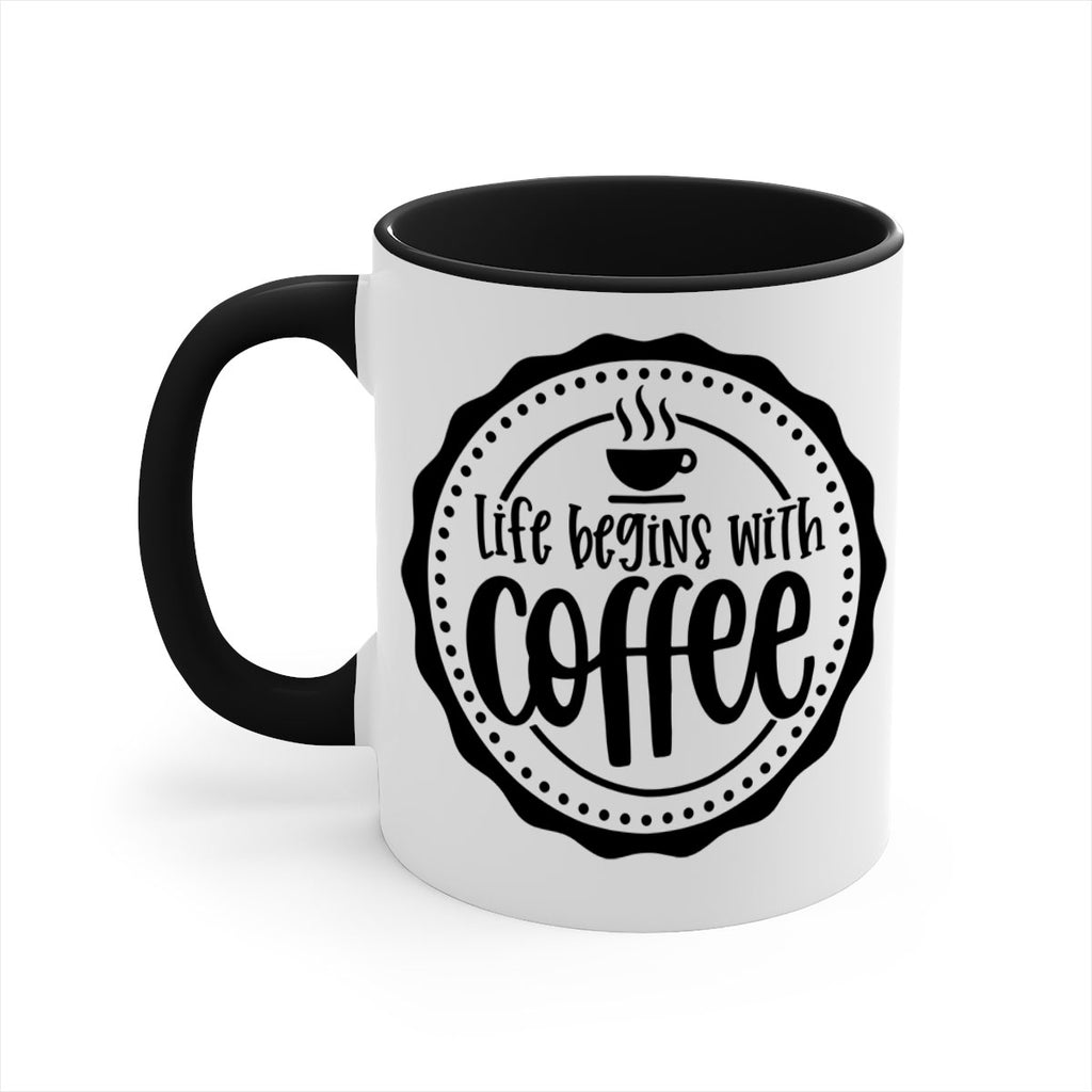 life begins with coffee 76#- coffee-Mug / Coffee Cup