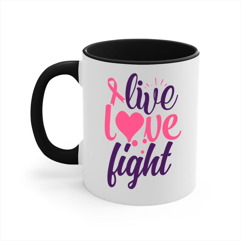 live love fight Style 8#- breast cancer-Mug / Coffee Cup