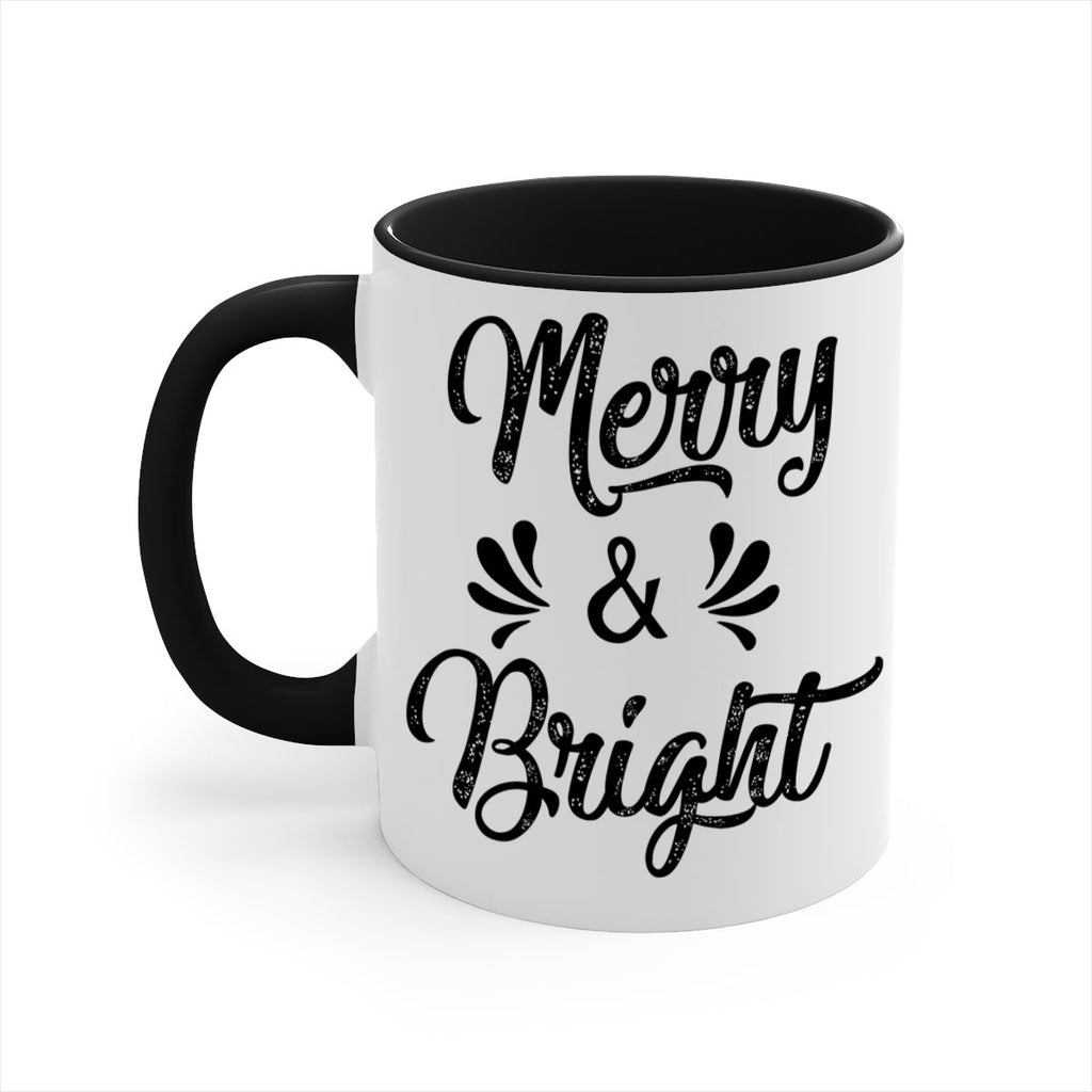 merry & bright ) style 466#- christmas-Mug / Coffee Cup