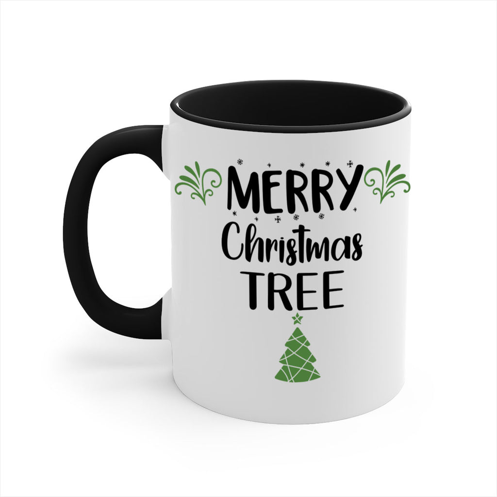 merry christmas tree style 504#- christmas-Mug / Coffee Cup