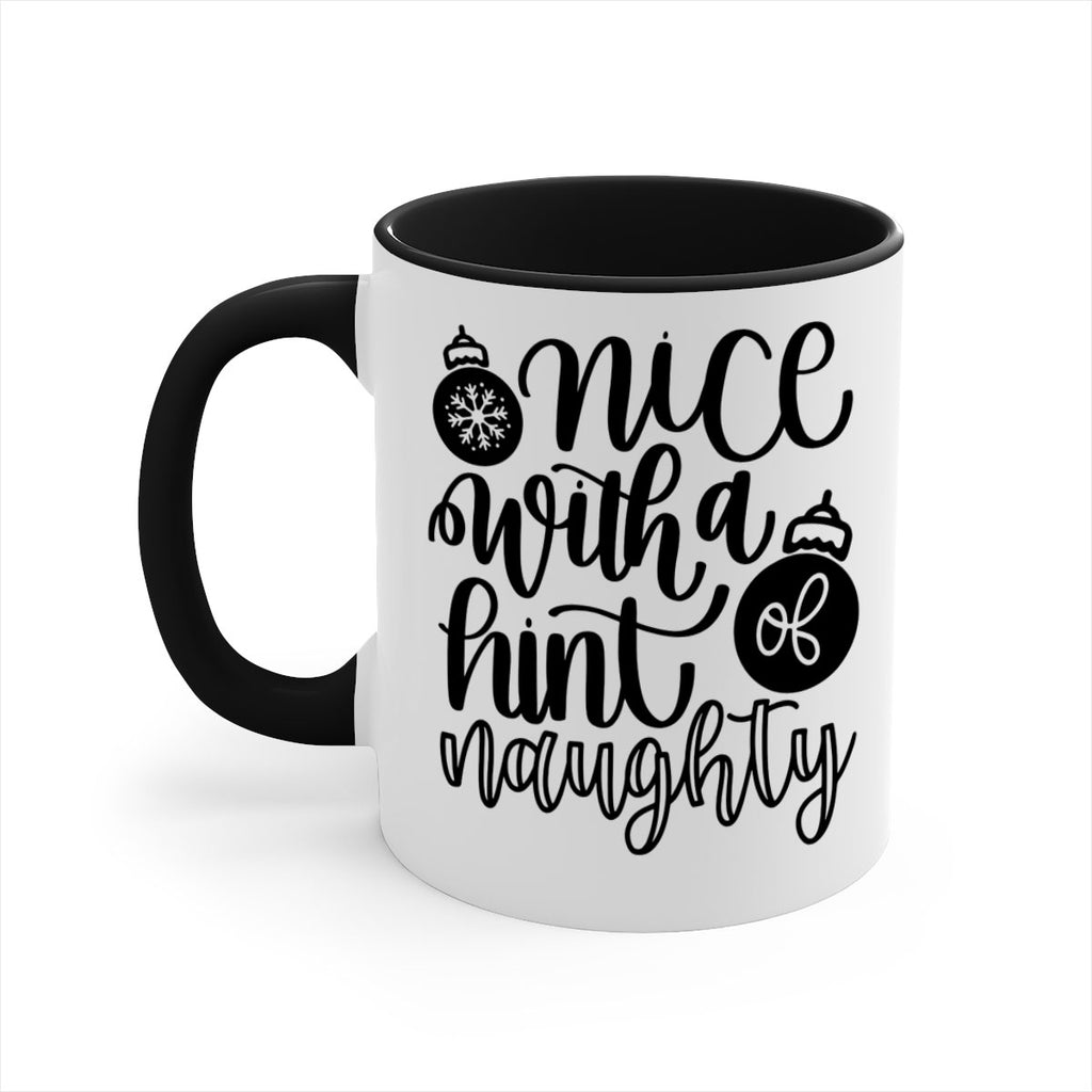 nice with a hint naughty 75#- christmas-Mug / Coffee Cup