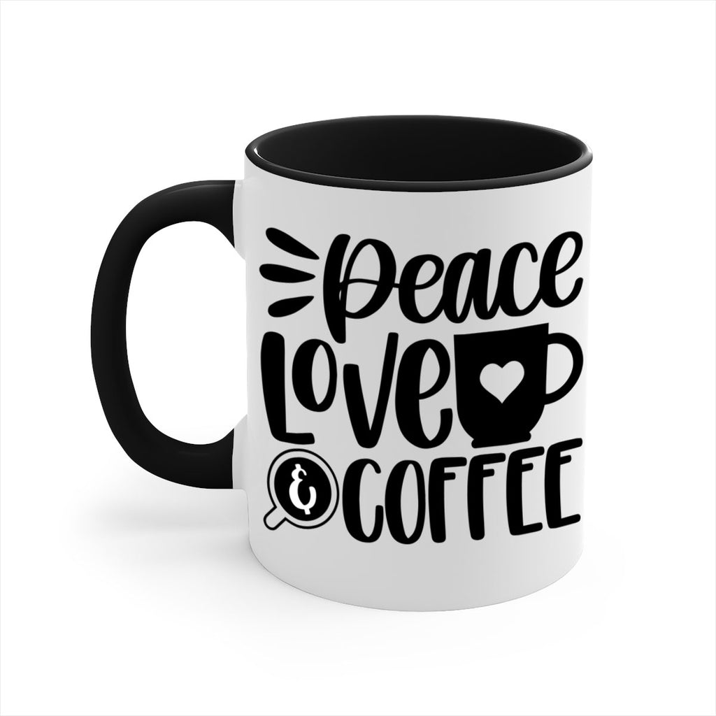 peace love coffee 49#- coffee-Mug / Coffee Cup