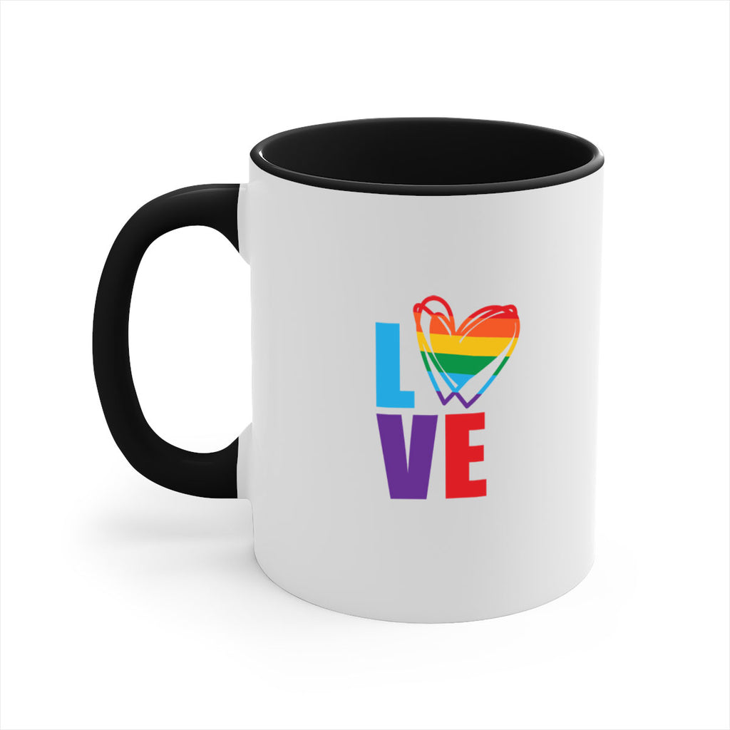 pride love heart 64#- lgbt-Mug / Coffee Cup