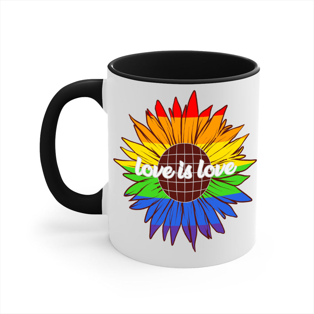 rainbow sunflower love is love 26#- lgbt-Mug / Coffee Cup