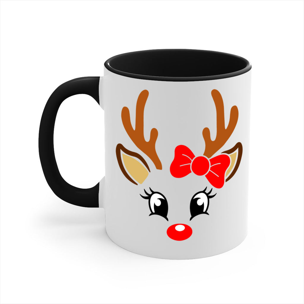 reindeer face style 598#- christmas-Mug / Coffee Cup