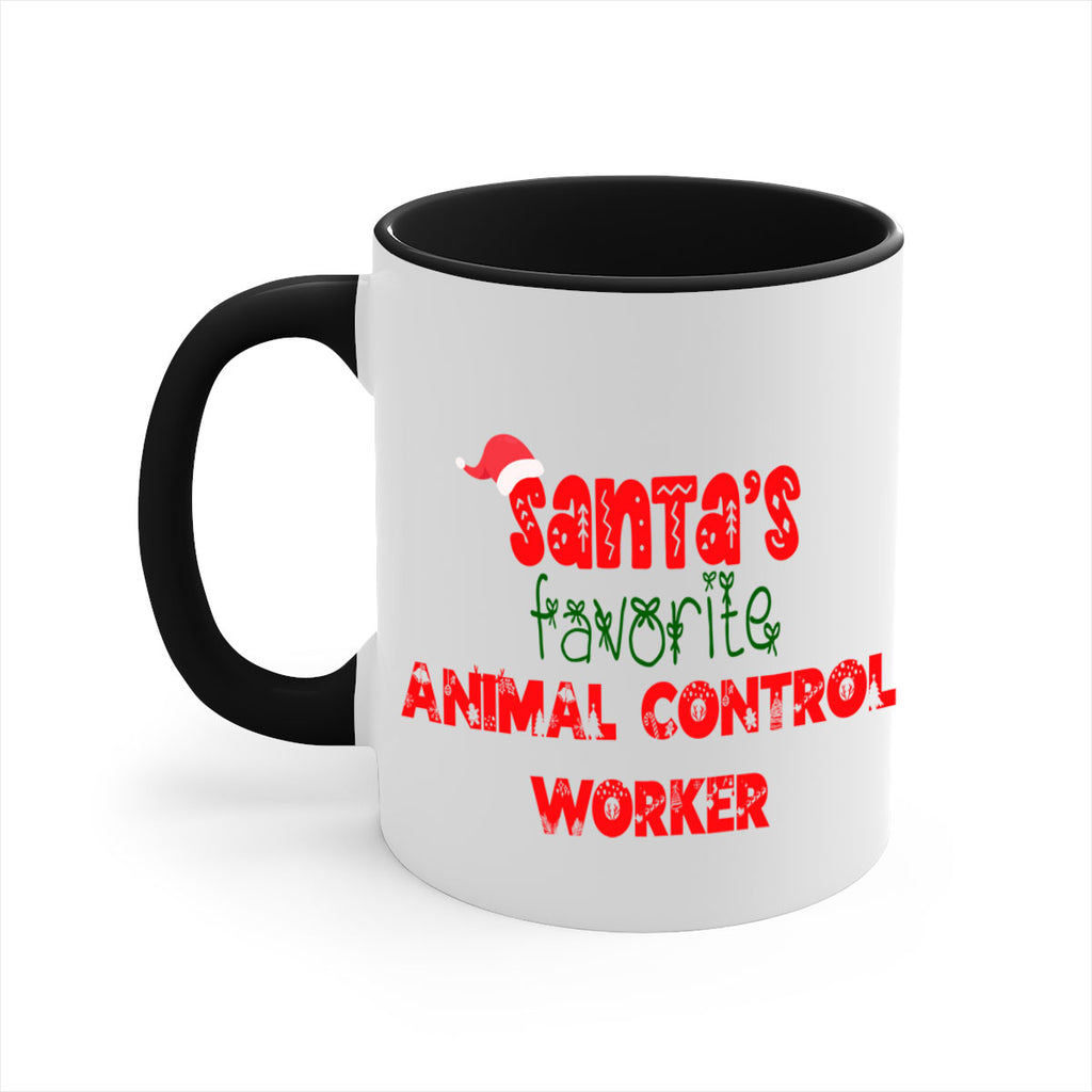 santas favorite animal control worker style 641#- christmas-Mug / Coffee Cup