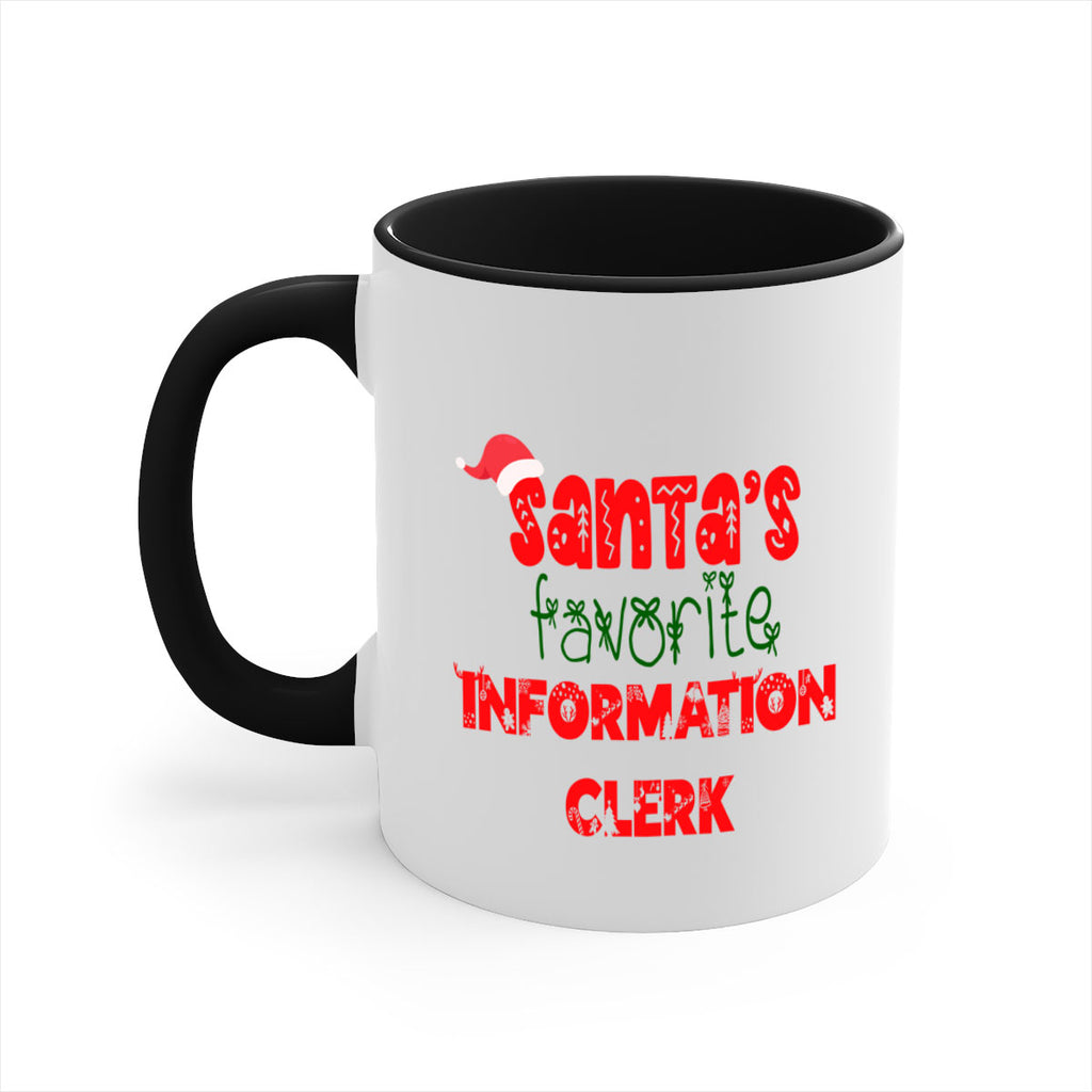 santas favorite information clerk style 886#- christmas-Mug / Coffee Cup