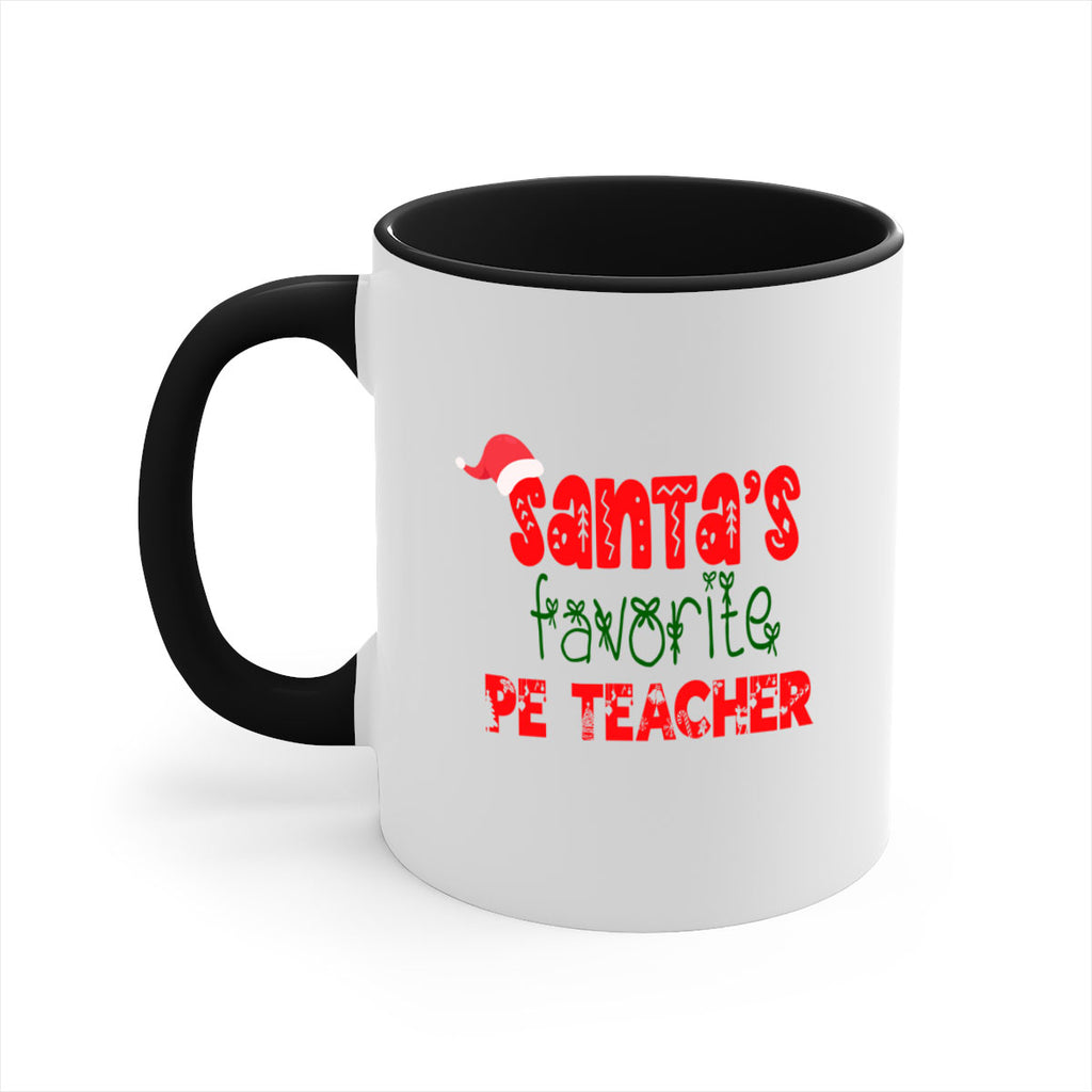 santas favorite pe teacher style 1002#- christmas-Mug / Coffee Cup