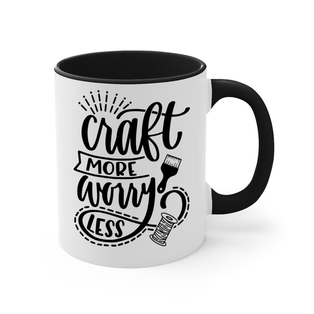 Craft More Worry Less 38#- crafting-Mug / Coffee Cup