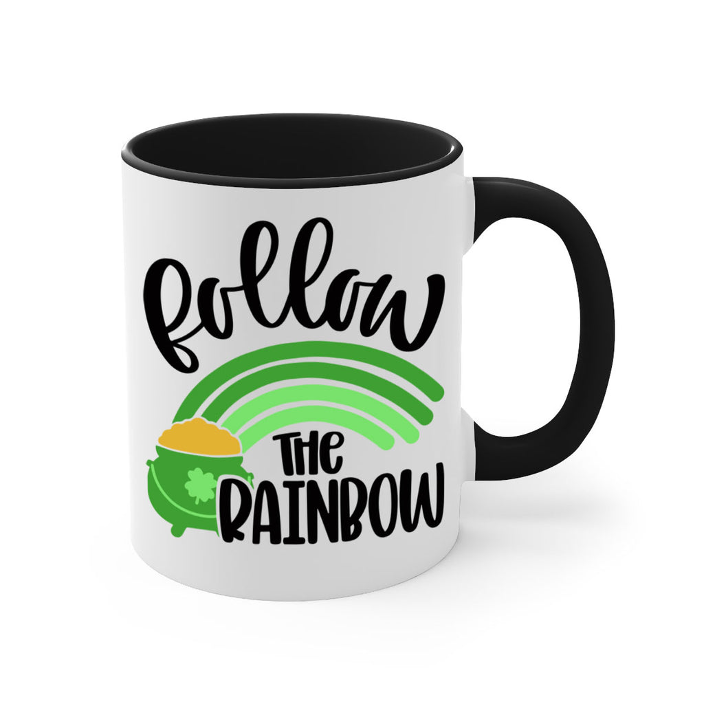 Follow The Rainbow Style 99#- St Patricks Day-Mug / Coffee Cup