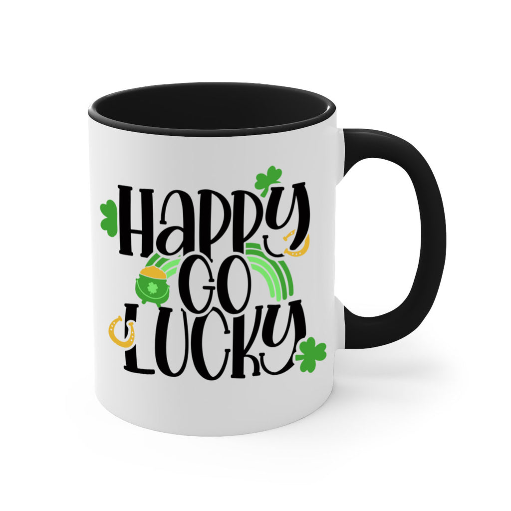 Happy Go Lucky Style 96#- St Patricks Day-Mug / Coffee Cup